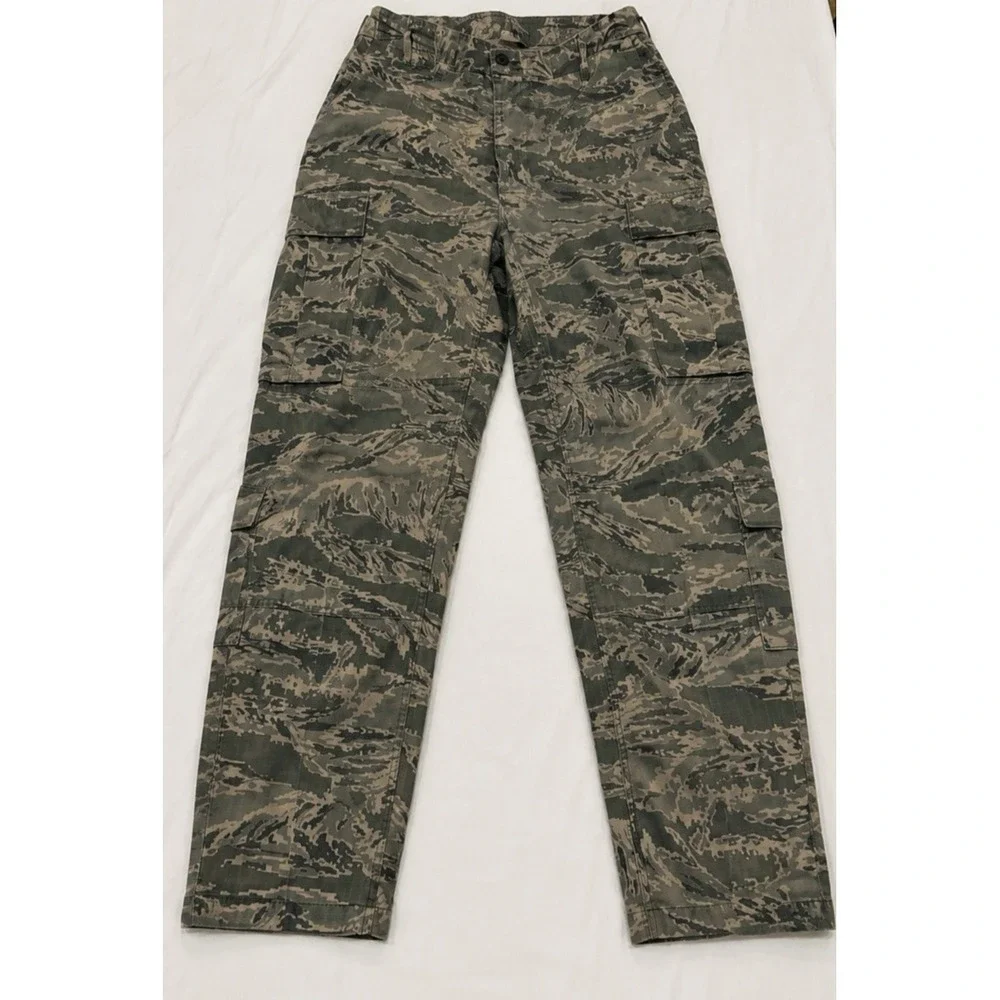 US Air Force ABU Tiger Stripe Camo Cargo Pants Size 34 Short Military Uniform
